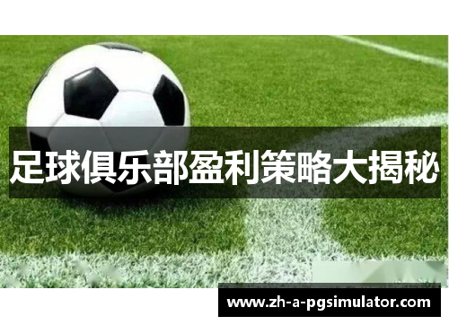 足球俱乐部盈利策略大揭秘 足球俱乐部盈利策略大揭秘